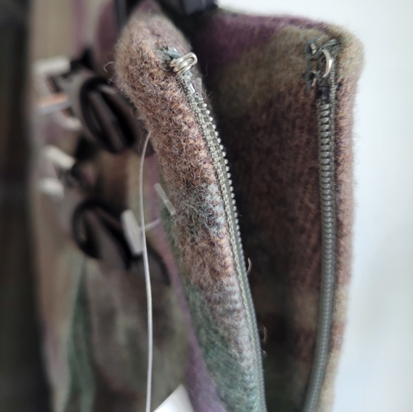 NWT LAUREN RALPH LAUREN Wool Plaid Fringe Trim Tweed Miniskirt - Picture 7 of 16